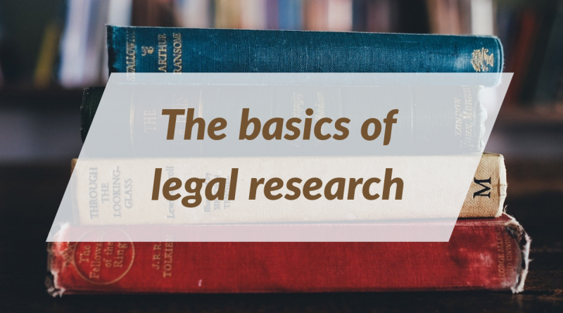 Basics of Legal Research