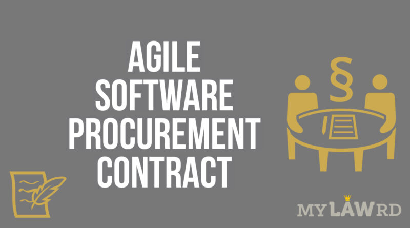 Agile Software Procurement Contract