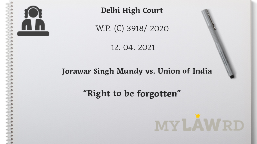 Jorawar Singh Mundy vs Union of India