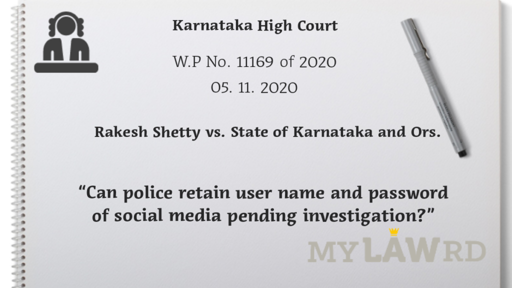 Social media login credentials investigation